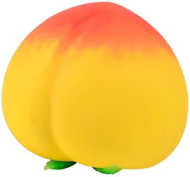 Golden peach squishy squeeze fidget toy for stress relief