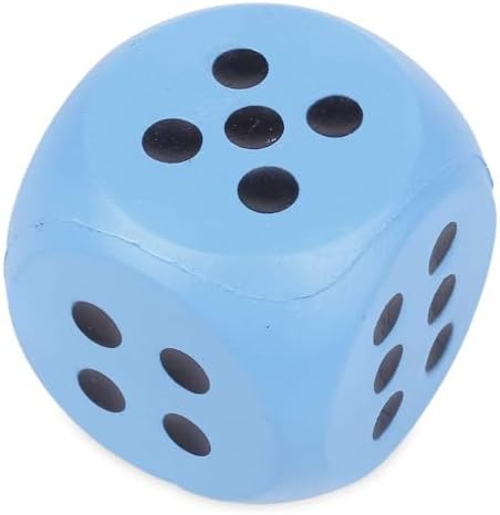 Blue 3.9 inch kawaii slow rising scented dice squishy