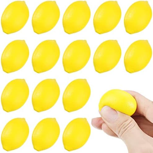 20 pack mini foam lemon squishy stress balls