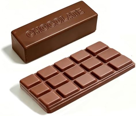 Two chocolate bar squishies slow rising squeeze fidget toy