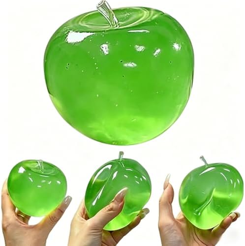 Mini translucent green lime squishy squeeze stress ball