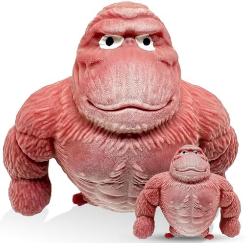 Kawaii pink monkey squishy stretchy gorilla toy