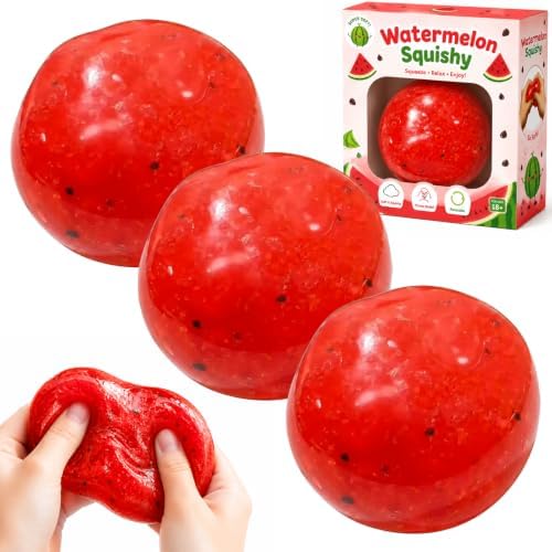 Slushy watermelon squishy 3 pack red balls