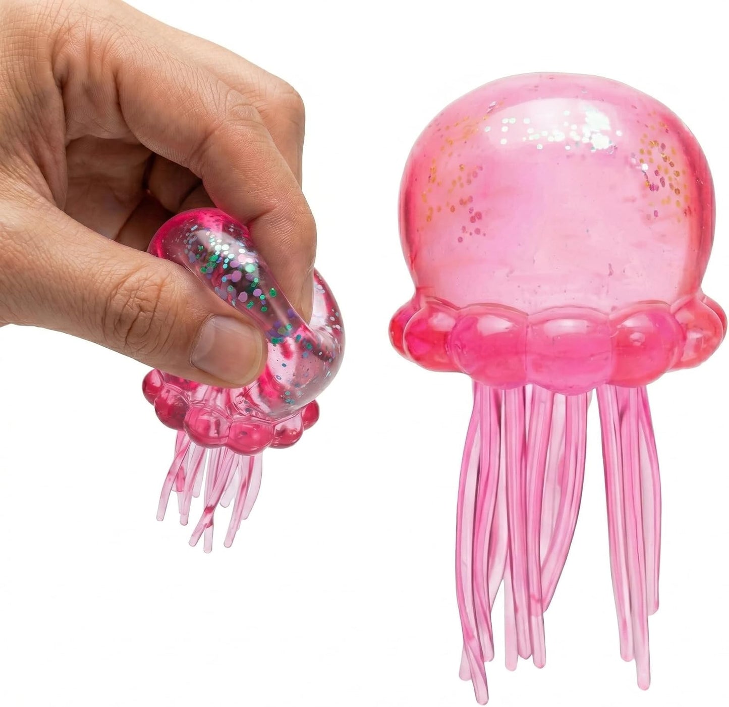 Kawaii pink jellyfish squishy squeeze sensory stress toy