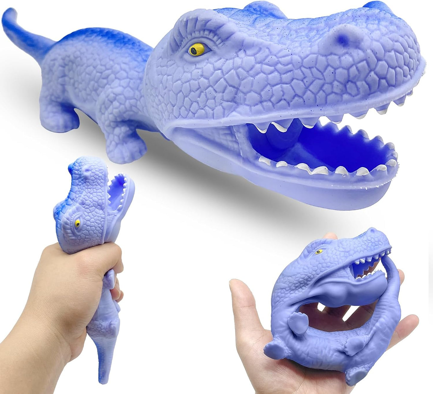Purple stretchy dinosaur squishy soft squeeze toy