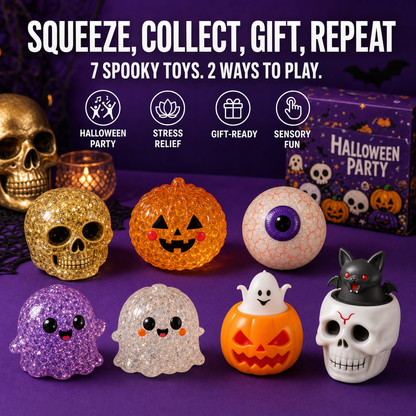 Halloween squishy 7-pack party and gift lifestyle