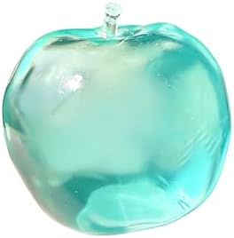 Teal apple star squishy ball with ocean glitter