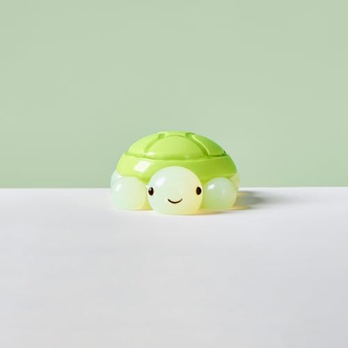 Translucent green turtle squishy soft squeeze fidget toy