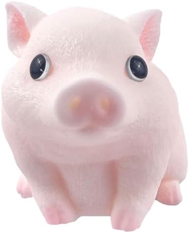 Cute pig squishy soft flocked piglet sensory squishy toy
