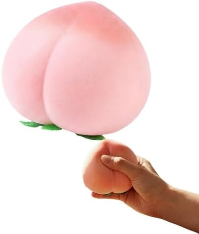 Pink peach squishy slow rising squeeze fidget stress toy
