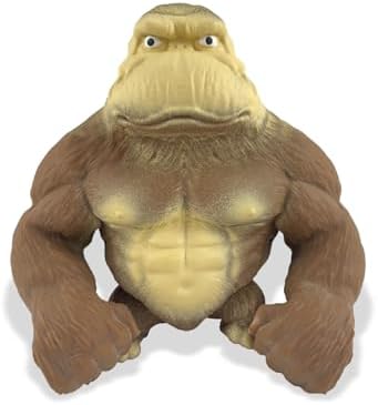 Chocolate brown monkey squishy gorilla squeeze sensory toy
