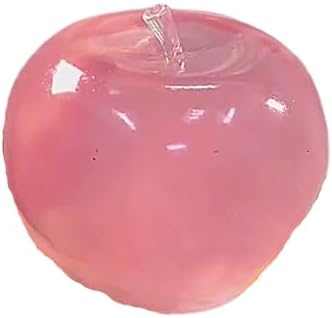 Pink apple star squishy ball with star glitter