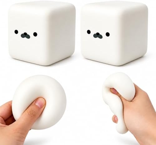 Slow rising marshmallow squishy silky tofu squeeze set of 2