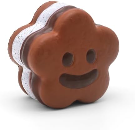 Smiley flower chocolate squishy sandwich biscuit