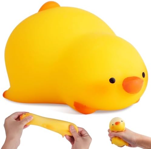Jumbo chubby yellow mochi duck squishy