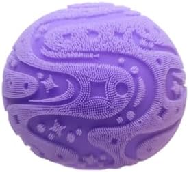 Purple velvet cloud squishy squeeze ball with wavy texture