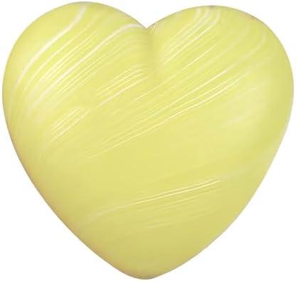 Yellow swirl marble heart squishy soft squeeze toy