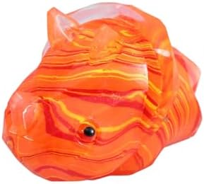 orange galaxy marble dinosaur squishy fidget toy