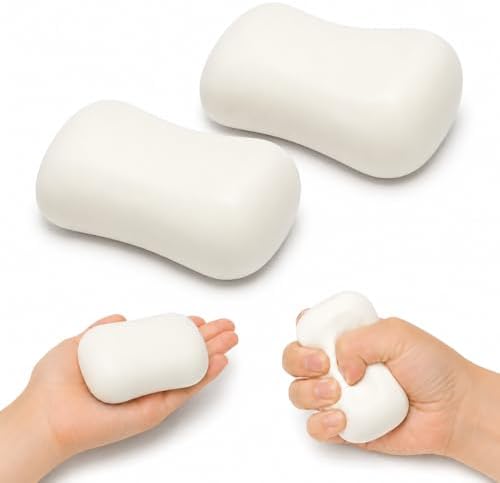 Two pack white soap squishy slow rising stress toy