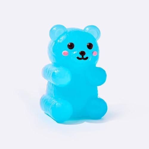 Blue gummy bear candy squishy squeeze toy