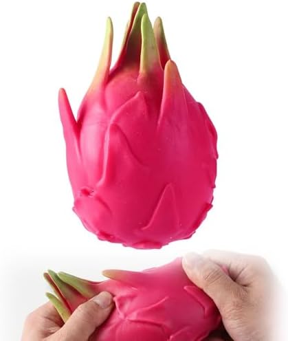 Jumbo dragon fruit squishy slow rising stress relief toy