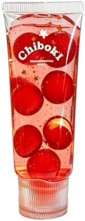 Red glitter galaxy squishy ball squeeze tube with gold stars