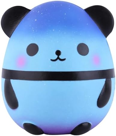 galaxy blue jumbo panda egg squishy scented slow rising