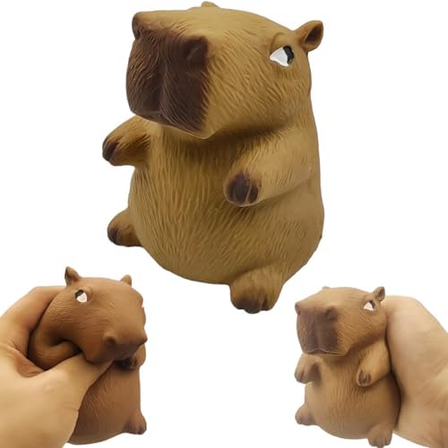 Realistic brown capybara squishy slow rising squeeze stress toy