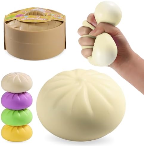 White dumpling squishy bao bun