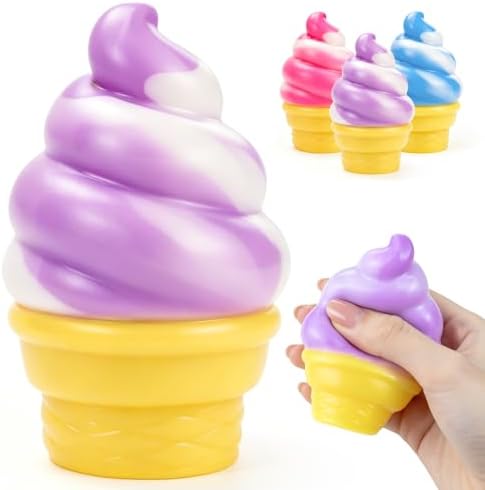 grape swirl soft serve ice cream squishy cone
