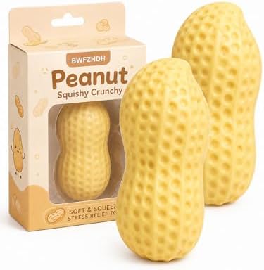 Crunchy peanut squishy 2 pack slow rising stress relief squeeze toy