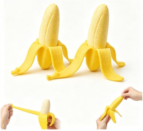 Fidget banana squishy 2 pcs slow rising squeeze stress relief toy