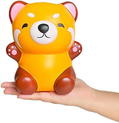 orange red panda squishy slow rising kawaii squeeze toy