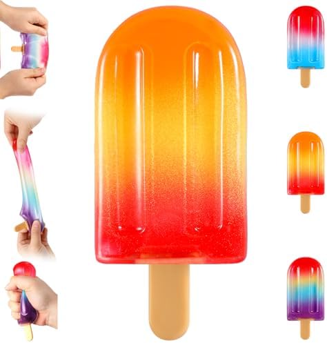 fire orange red ice cream squishy popsicle