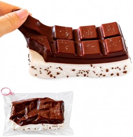 Chocolate squishy crunch bar with crispy white base