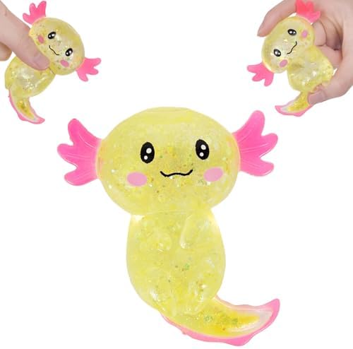 Yellow Axolotl Squishy Slow Rising Squeeze Stress Relief Toy