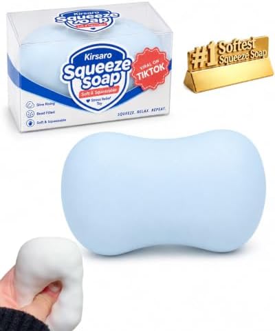 Pastel blue soap squishy slow rising sensory toy