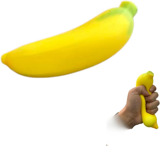 Kids banana squishy soft slow rising squeeze sensory stress toy