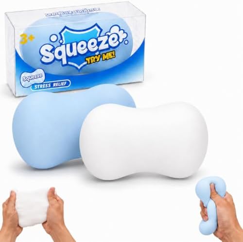 Blue and white soap squishy slow rising duo