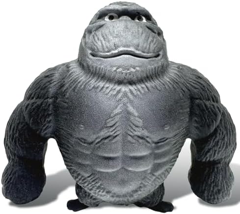 Grey silverback monkey squishy stretchy gorilla toy