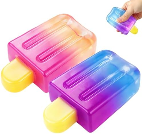 Twin pack ice cream squishy popsicle squeeze toys