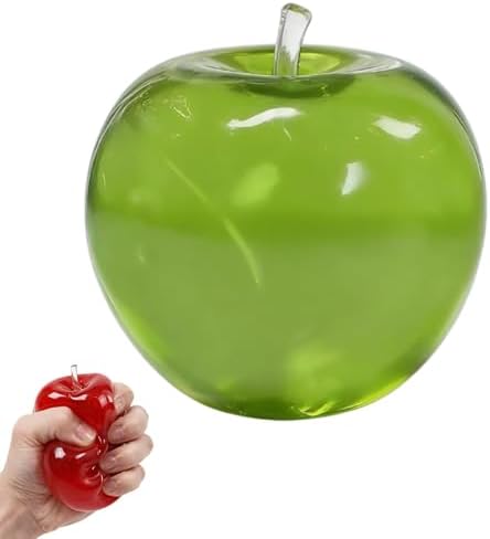 Translucent bright green lime squishy slow rising fidget toy