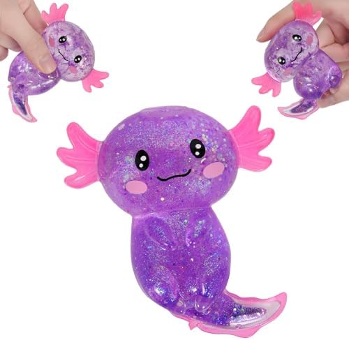 Purple Axolotl Squishy Slow Rising Squeeze Stress Relief Toy