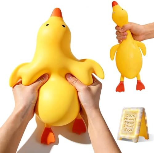 Jumbo duck squishy slow rising squeeze stress relief toy