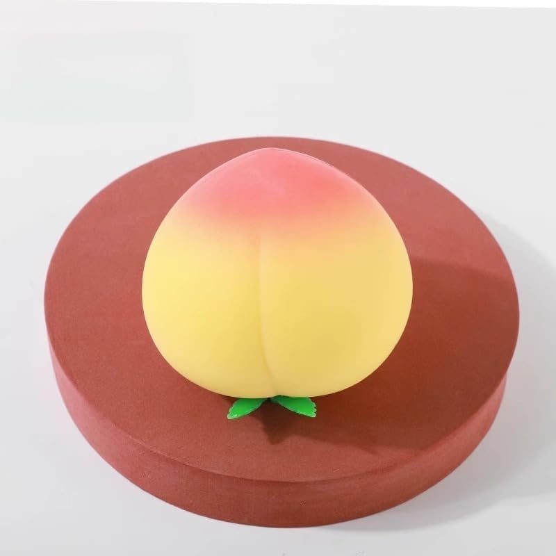 Desk peach squishy soft pink gold fruit slow rising squeeze decor fidget toy
