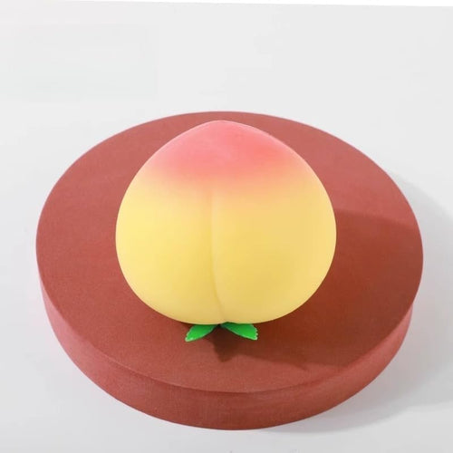 Desk peach squishy soft pink gold fruit slow rising squeeze decor fidget toy