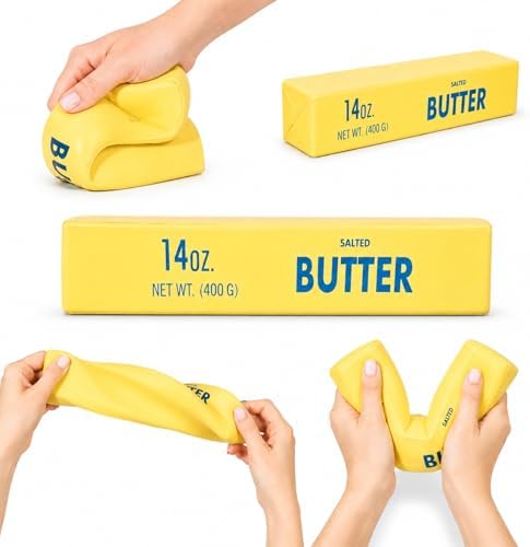 Jumbo yellow butter stick squishy block toy