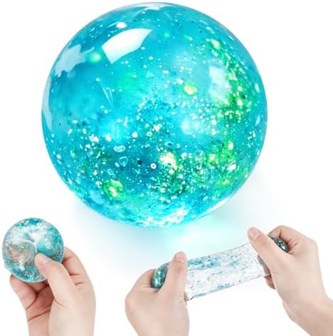 Blue coconut oil squishy slow rising squeeze stress relief toy
