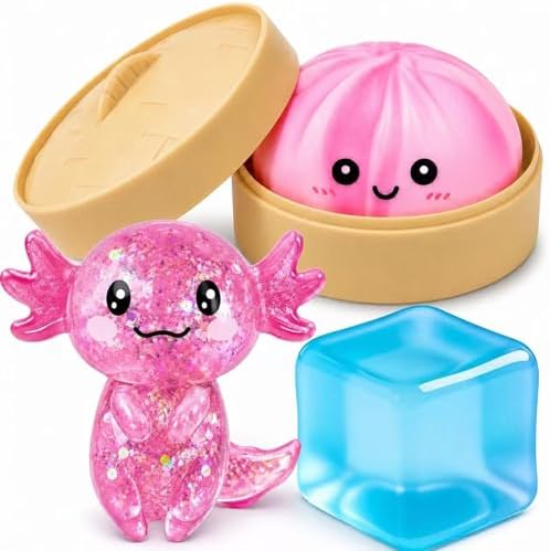 Bulk Axolotl Squishy Set Slow Rising Squeeze Party Favor Toys