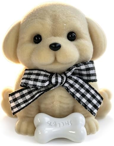 Cream Labrador puppy dog squishy with bow